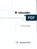 Eduard Spranger. El Educador Nato (1960) PDF