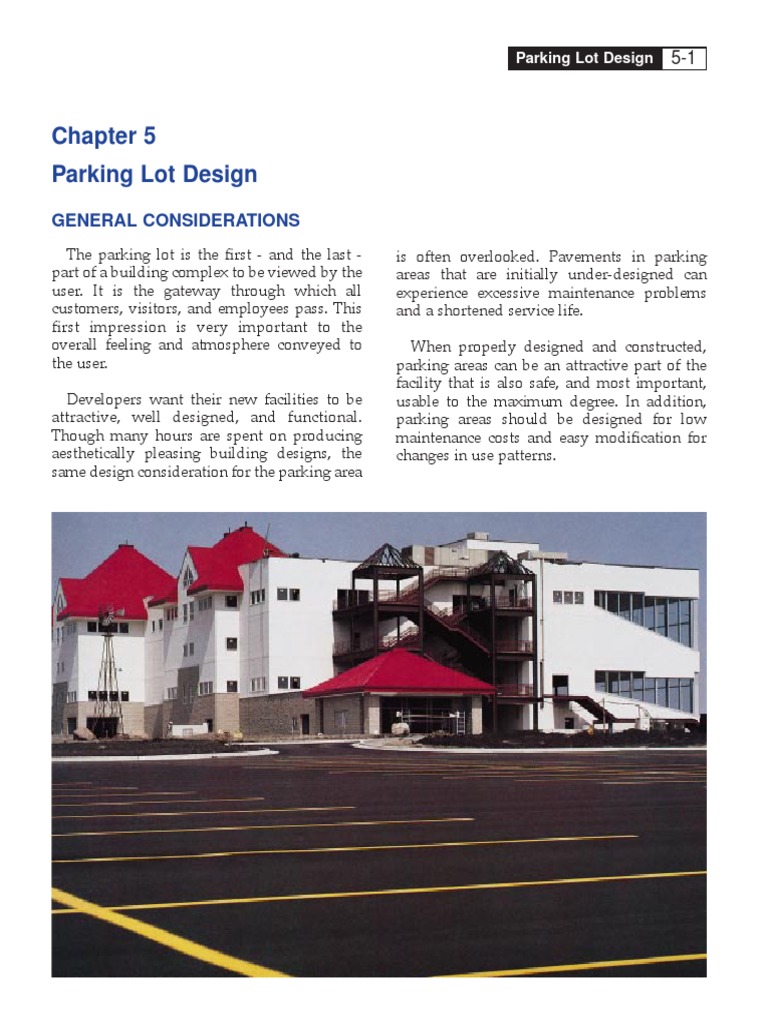 Parking Lot Design PDF | PDF | Road Surface | Parking Lot