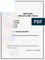 0 Anayasa 2019 Sorular PDF