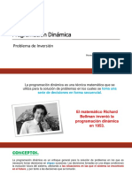 Programación Dinámica para Problema de Inversión