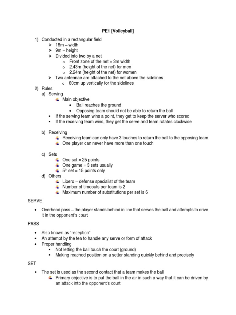 Volleyball | PDF