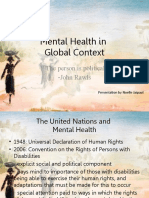 Global Mental Health Nursing