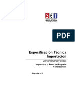 Especificación Técnica de Importación IRPC