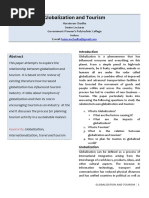 Globalization and Tourism