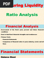 Measuring Liquidity: Ratio Analysis