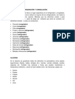 Alimentos en Refrigeración y Congelación Foro 1