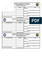 Total Amount Requested:: Cash Requisition Slip