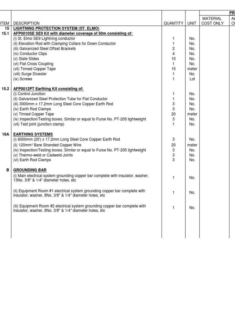 Lightning & Earthing Systems Guide | PDF | Electrical Conductor ...