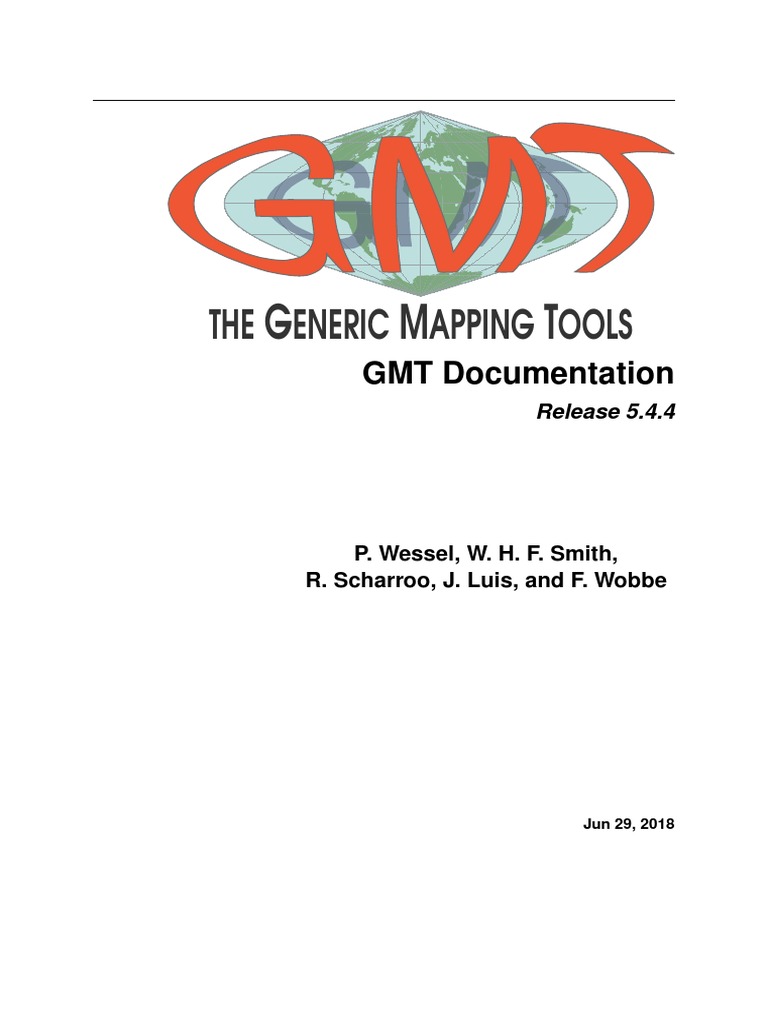 Gmt Docs Pdf Computer File Command Line Interface