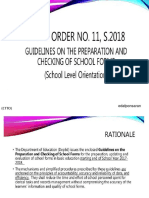 Guidlines on the preparation and checking of school forms