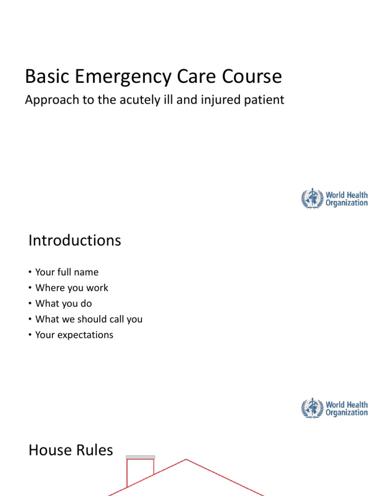 Basic Emergency Care Course Overview | PDF | Major Trauma | Emergency ...
