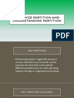 Organize Partition and Understanding Partition