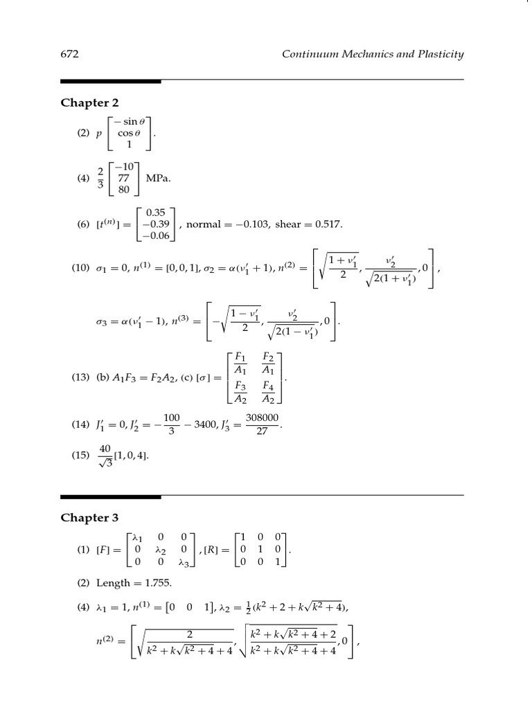 Continuum Mechanics and Plasticity Insights | PDF | Mathematical ...
