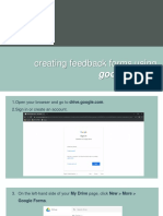 Creating Feedback Forms Using