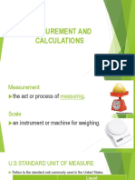 Measurement and Calculations