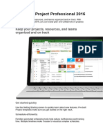 Microsoft Project Professional 2016 Features