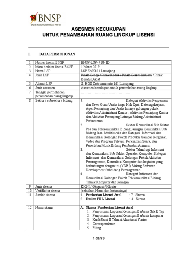 07 Fr Kl 10 Rev 1 2018 Isian Prl Lsp Xxx