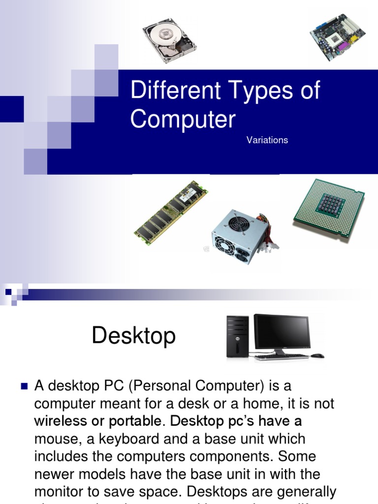 Types of Computer | PDF | Laptop | Desktop Computer