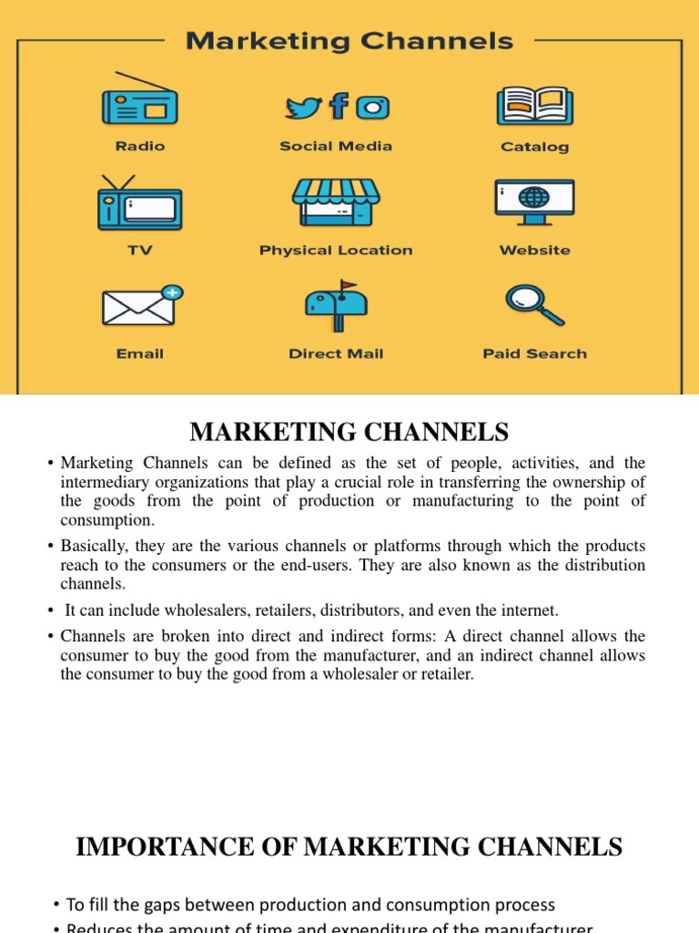 Overview of Marketing Channel Types | PDF | Sales | Marketing