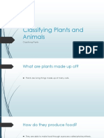 Classifying Plants and Animals
