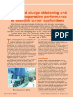 Integrated Sludge Thickening and Lamellar Separation Performance in Scottish Water Applications