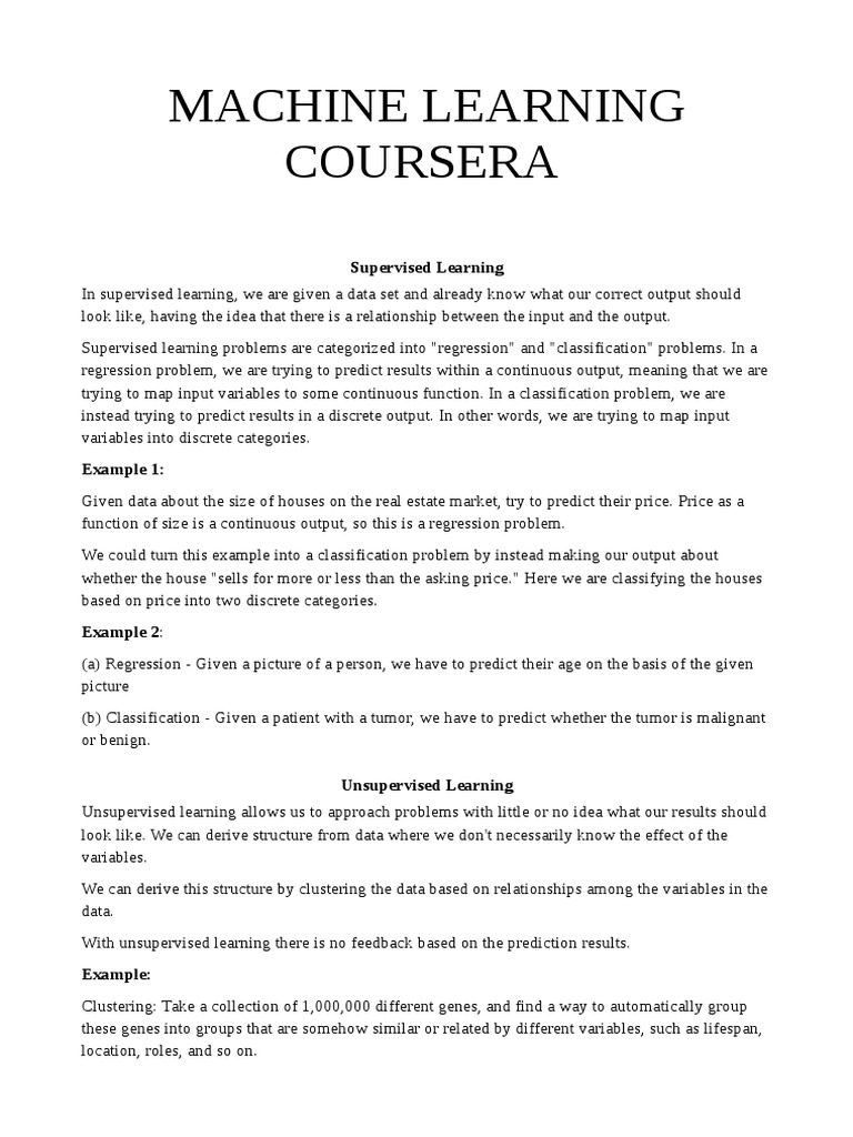 Supervised vs Unsupervised Learning | PDF | Statistical Classification ...