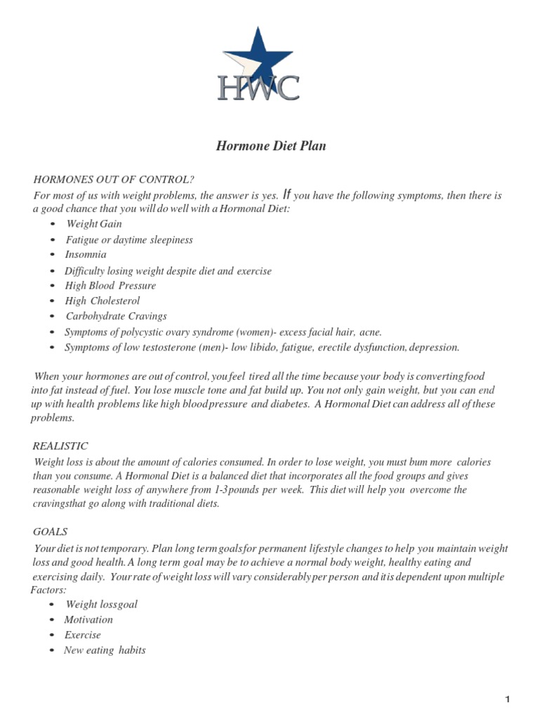 Image showcasing Hormone Diet Plan | PDF | Salad | Eating