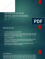 Kesehatan Dan Keselamatan Kerja: Nama: Adinda T. Waloni NIM: 18111101042 Kelas: 2-A