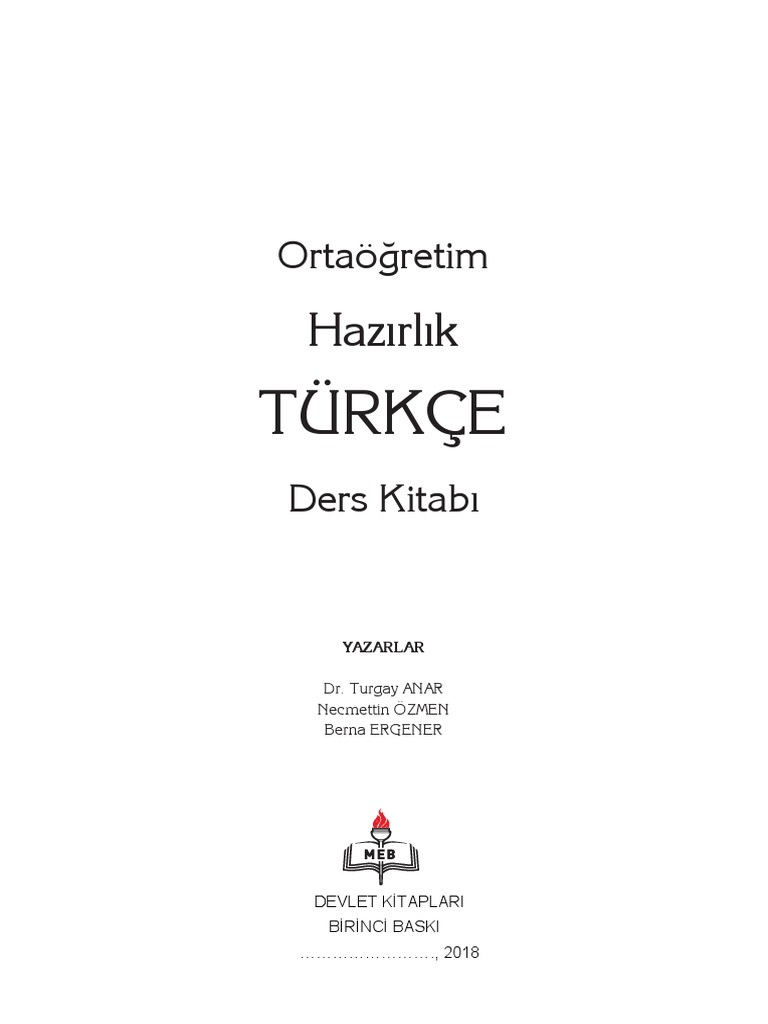 Hazirlik Turkce 2018 2019 Pdf