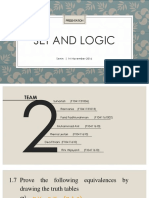 Set and Logic: Presentation
