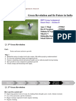 Green Revolution and Its Future in India: RSP Group Assignment Smart Boys - Section B