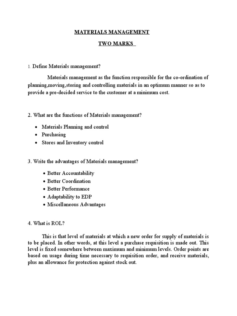 Essentials of Materials Management | PDF | Marketing | Disabled Sports