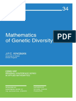 1 TX Kingman 1980 Mathematics of Genetic Diversity PDF