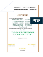 Certificate: Navigation System"