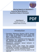 Parental Monitoring Aspects On Adolescent's Premarital Sexual Behavior APACPH