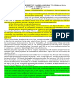 in The Matter of The Petition For Disbarment of Telesforo A. Diao, Bengzon, C.J.