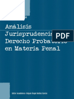 Analisis Jurisprudencial Derecho Probatorio en Materia Penal PDF
