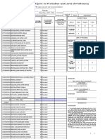 School Form 5 (SF 5) Report On Promotion and Level of Proficiency