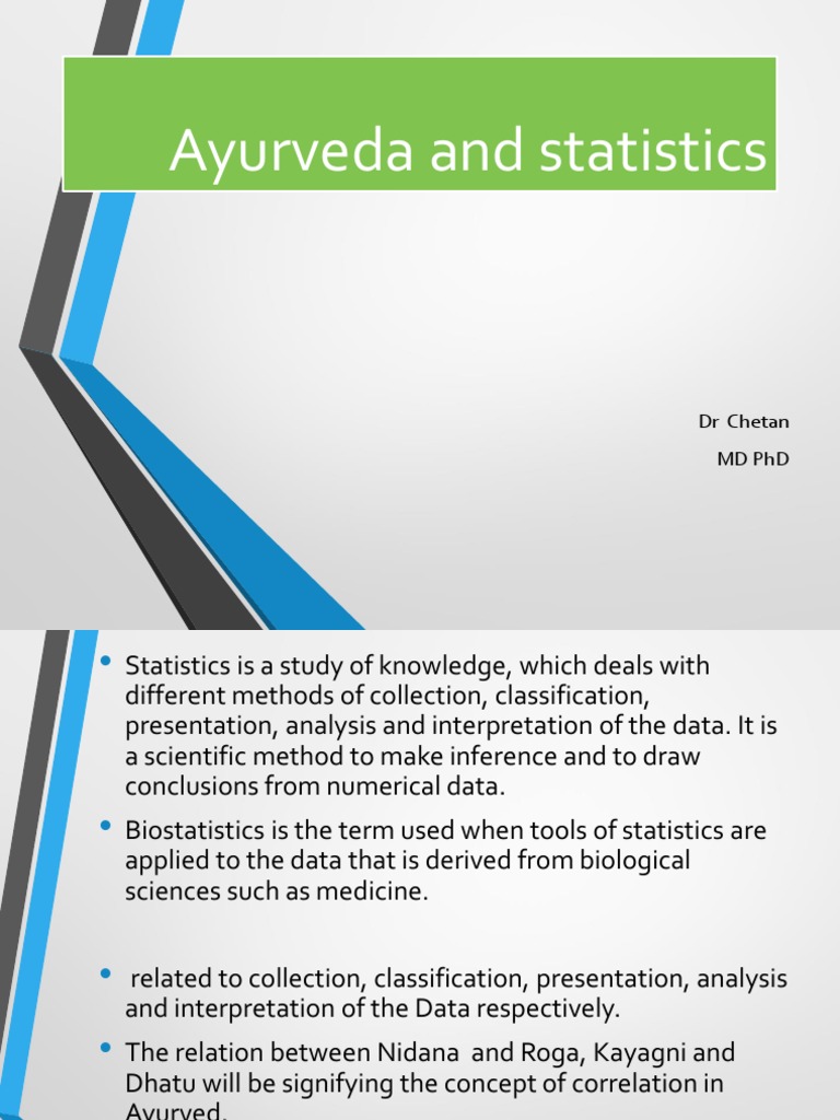 Statistics in Ayurveda Research | PDF | Ayurveda | Statistics
