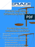 Fungsi Dan Peran Organisasi Advokat PDF