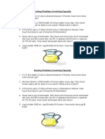 Capacity Word Problems Y5 6