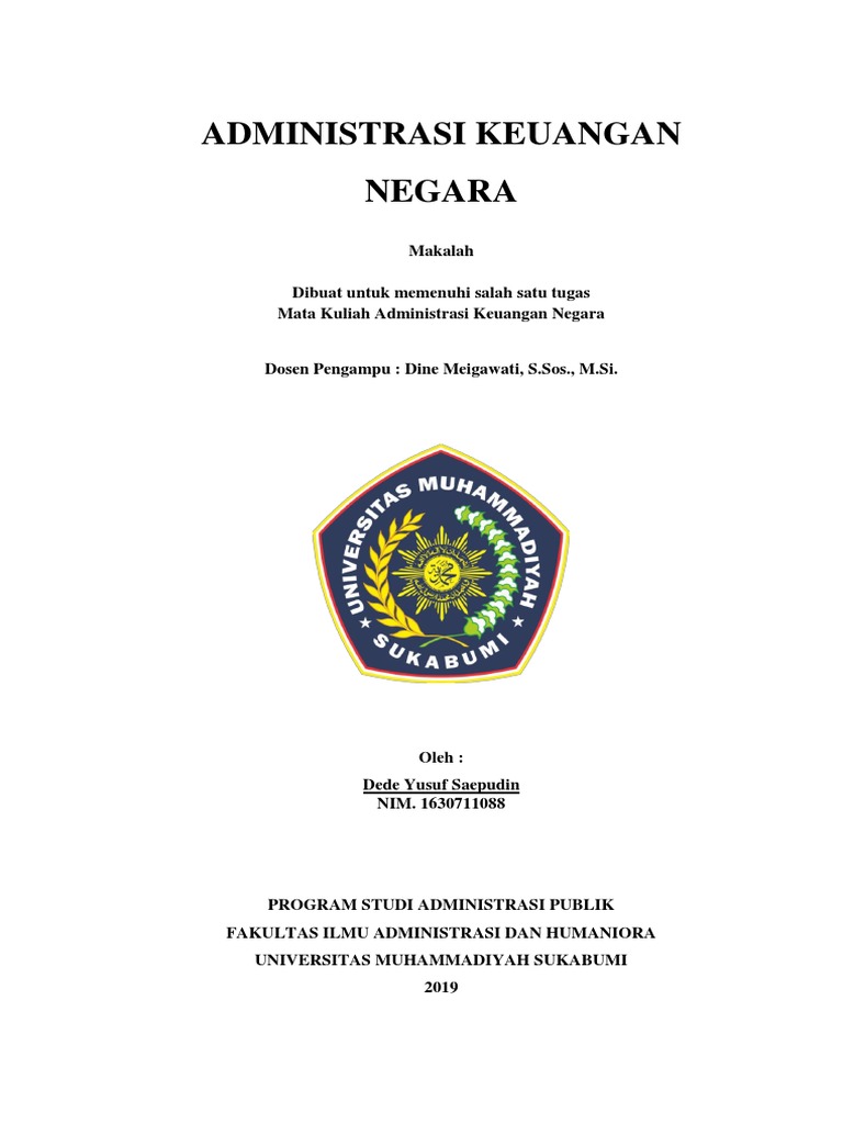 Makalah Administrasi Keuangan