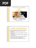 System Dynamics AND Control: Chapter 1 Introduction