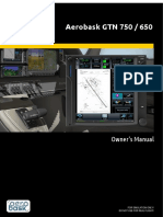 GTN 750/650 Owner's Manual FOR SIMULATION ONLY