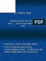 Dr. Phil's Test