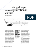 Integrating Design Into Organizational Culture: Strategy