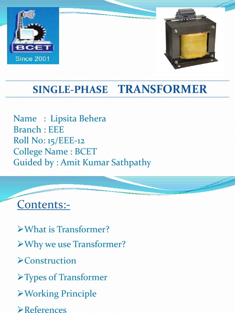 Transformer Basics for EEE Students | PDF