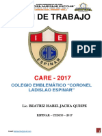 Plan de trabajo CARE 2017