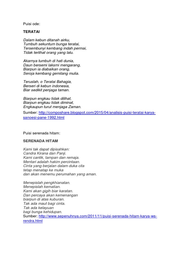 Puisi Tentang Bunga Teratai