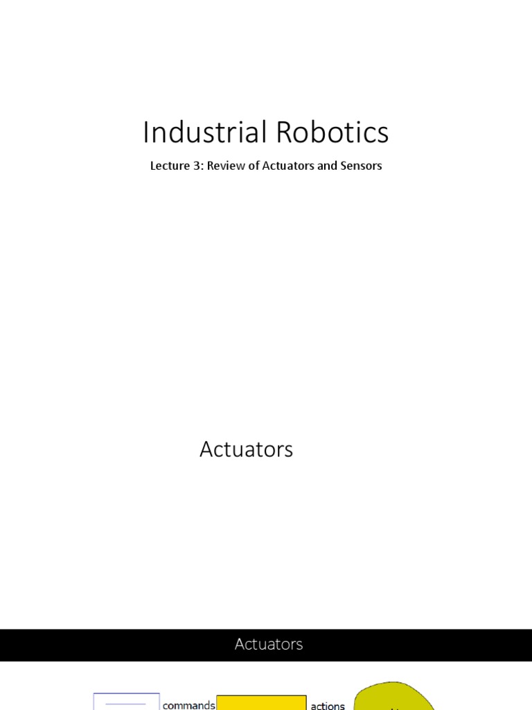 Actuators and Sensors in Robotics | PDF | Electric Motor | Accelerometer